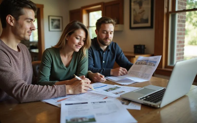 Investor calculating cap rate from a duplex rent roll