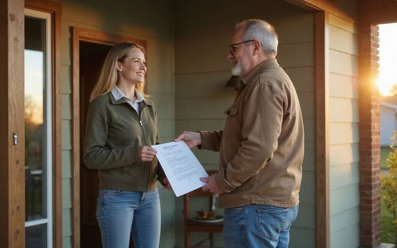 Landlord giving a tenant written notice of an upcoming showing