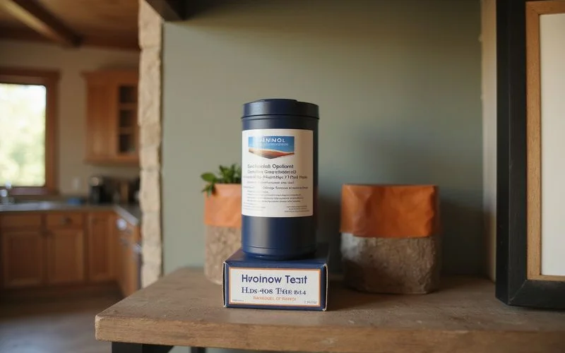 Radon test kit placed in the lowest level of a Minnesota home