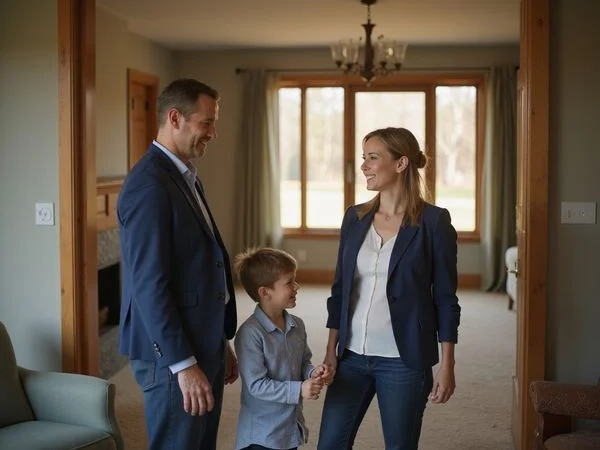 Realtor giving an out-of-state heir a video walkthrough of the house